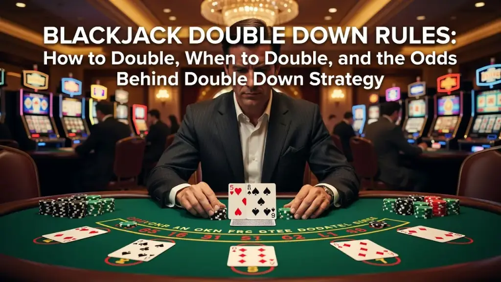 Blackjack Double Down Rules: How to Double, When to Double, and the Odds Behind Double Down Strategy